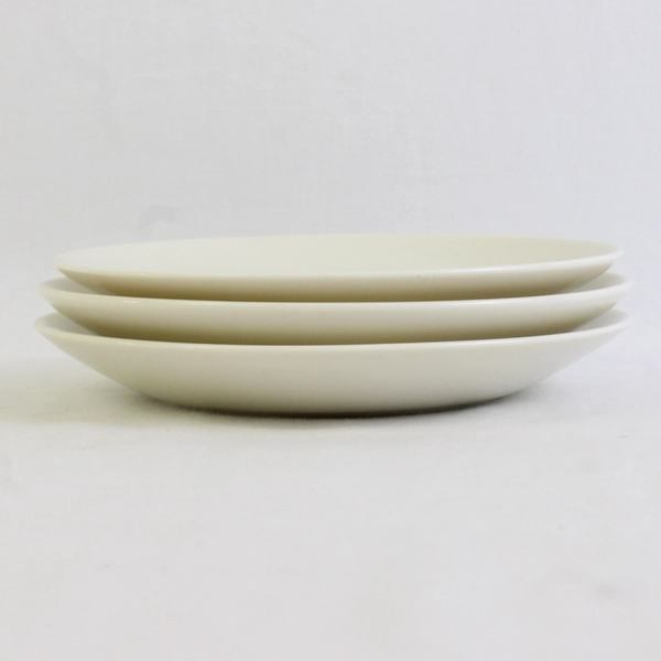 Lot Of 3 Castleton (USA) Museum White Pattern Saucer For Demitasse Cup 6.75"