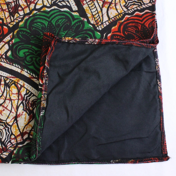 African Wax Print Style Multicolor Table Runner 19" x 46"