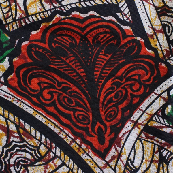 African Wax Print Style Multicolor Table Runner 19" x 46"