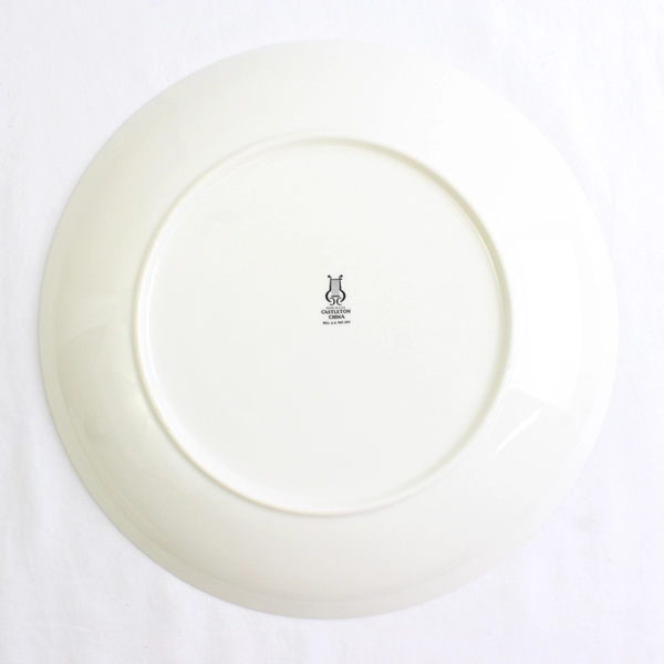 Lot Of 5 Castleton (USA) Museum White Pattern Dinner Plates 10.75" Diameter