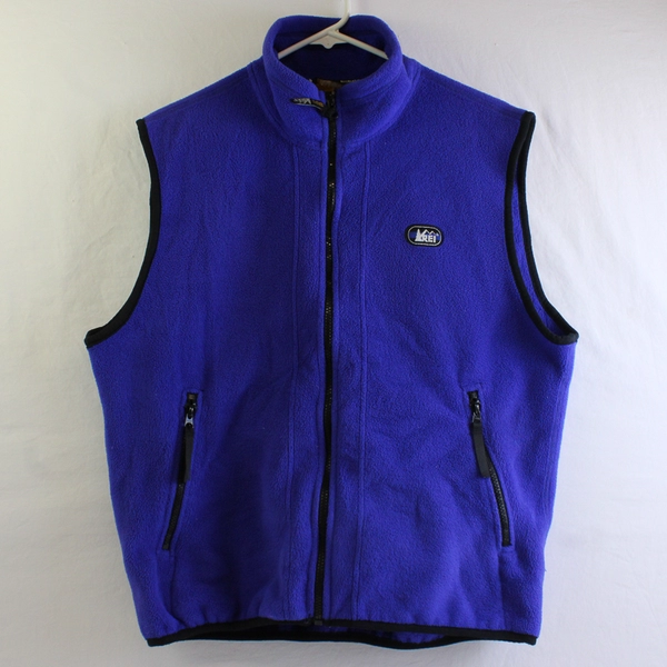REI Indigo Purple Fleece Zip-Up Vest Unisex Adult Size Small