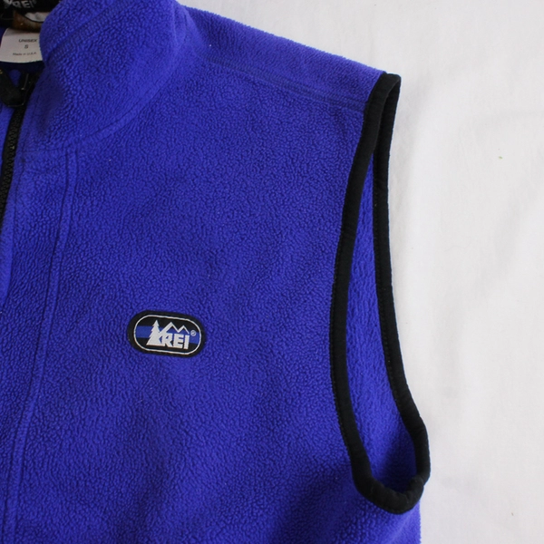 REI Indigo Purple Fleece Zip-Up Vest Unisex Adult Size Small