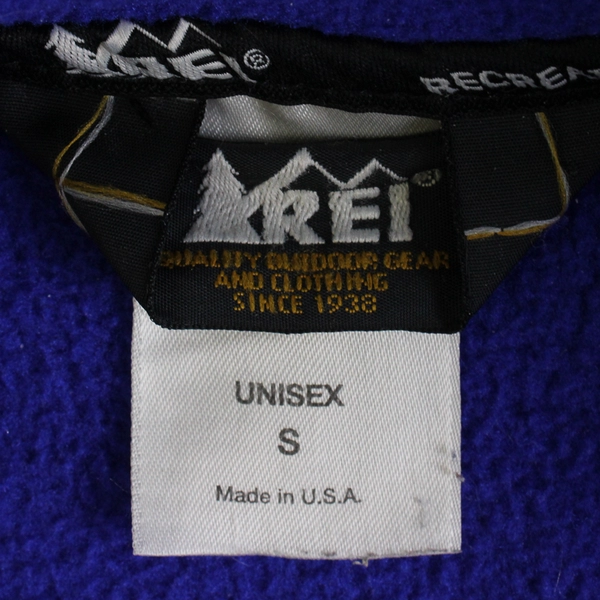 REI Indigo Purple Fleece Zip-Up Vest Unisex Adult Size Small