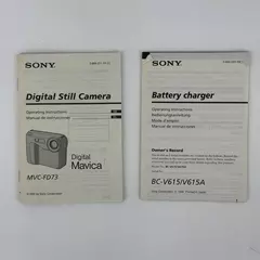 Sony Digital Mavica MVC-FD73 Camera Manual Only 1999