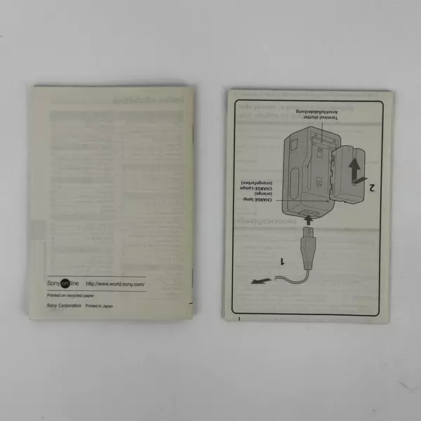 Sony Digital Mavica MVC-FD73 Camera Manual Only 1999