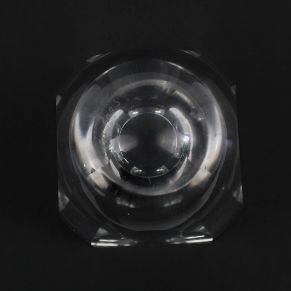 Orrefors Small Clear Crystal Vase 4" Tall Swedish Glasswork Scandinavian Signed