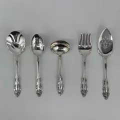 5-Piece Oneida Community BRAHMS Stainless Steel Flatware Serving Set 