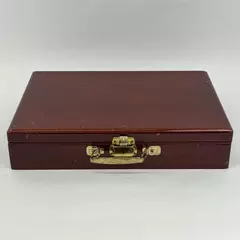 Vintage Mahogany Association Inc Felt Lined Flatware Chest No Dividers