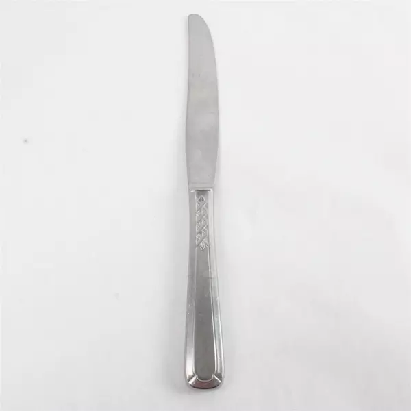 Set of 2 Oneida Flight Deluxe Modern Solid Stainless Dinner Knives 9"