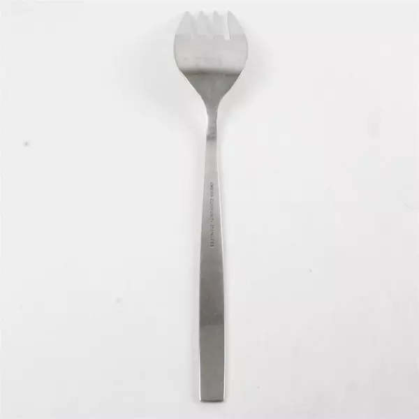 Set of 4 Oneida Flight Community Medium Solid Cold Meat Serving Forks 8.5"