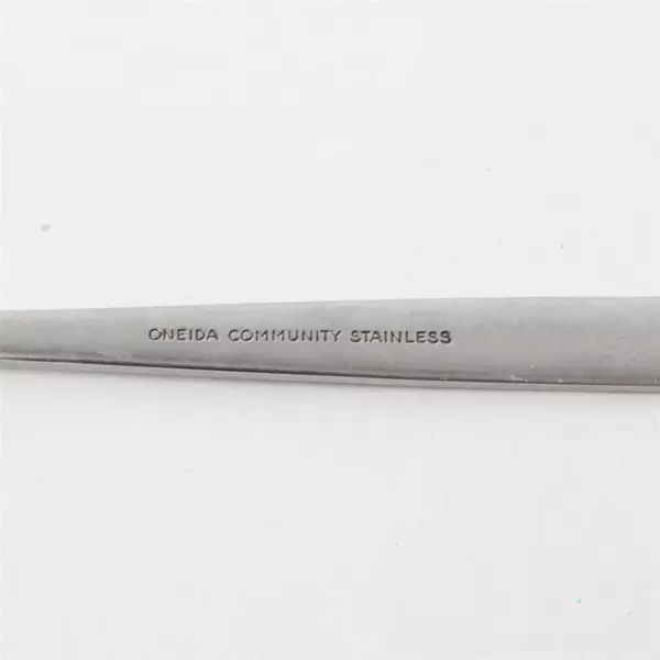 Set of 4 Oneida Flight Community Medium Solid Cold Meat Serving Forks 8.5"