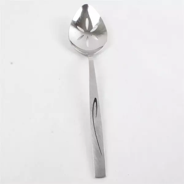 Set of 2 Oneida Flight Pierced Stainless Tablespoons by Community 8.25"
