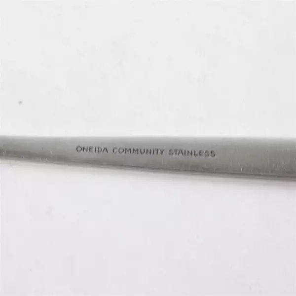 Set of 2 Oneida Flight Pierced Stainless Tablespoons by Community 8.25"