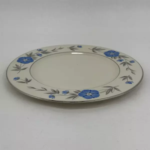Castleton Studios Hand Painted Beatrice Blue Flower Dinner Plate 