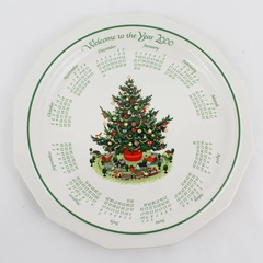 Pfaltzgraff Welcome to the Year 2000 Christmas Calendar Plate 10"
