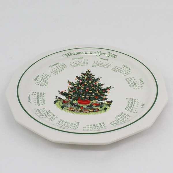 Pfaltzgraff Welcome to the Year 2000 Christmas Calendar Plate 10"