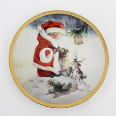 Hamilton Collection Lisi Martin Santa's Littlest Reindeer Christmas Plate