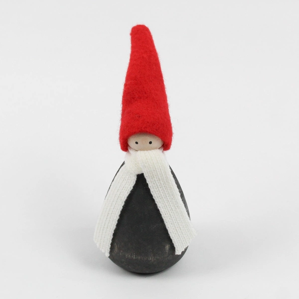 Larssons Tra Wooden Holiday Christmas Tomte Gnome Figure 4"