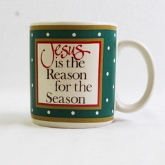 Jesus Is The Reason For The Season Vintage 1985 Sonrise Creations Coffee Cup Mug