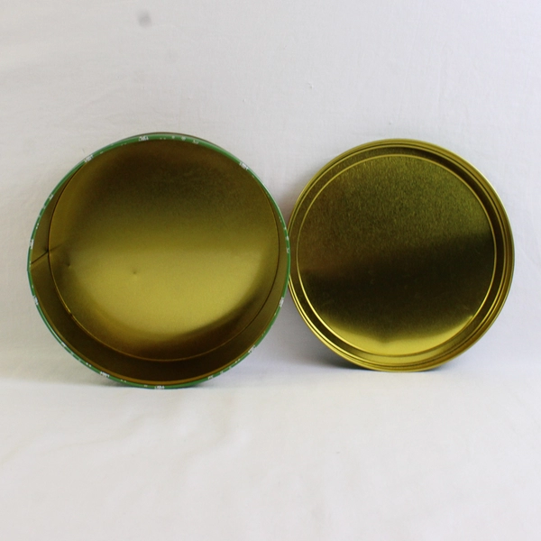 Lindy Bowman Co. Round Christmas Snowman Cookie Tin 7.5"