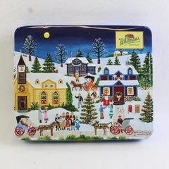 Whitman's Sampler Christmas Village Empty Chocolate Tin