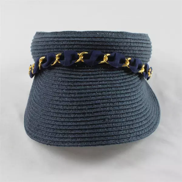 Croft & Barrow Women's Blue Adjustable Sun Visor Hat Outdoor Cap