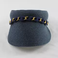 Croft & Barrow Women's Blue Adjustable Sun Visor Hat Outdoor Cap