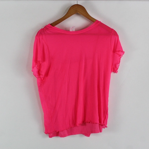 Lot of 2 No Boundaries Junior's XXL (19) Neon Layered Shirt and T-Shirt