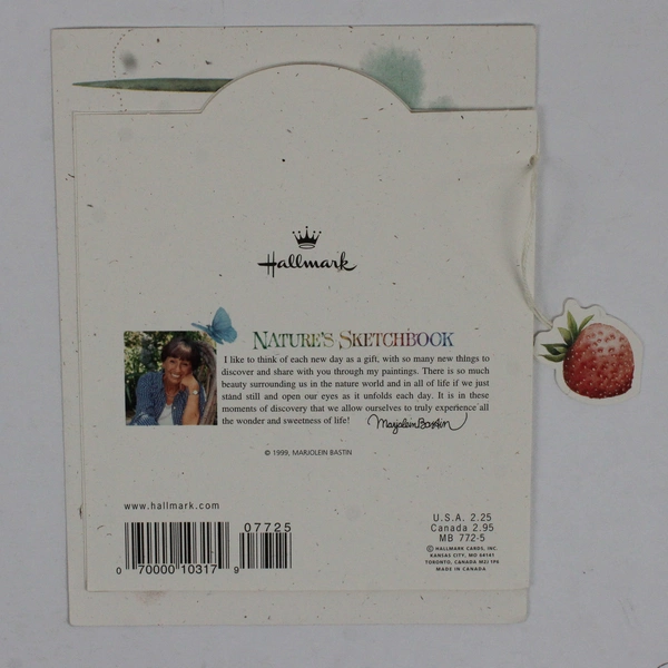 Vintage 1999 Hallmark Marjolein Bastin Thank You Card with Envelope