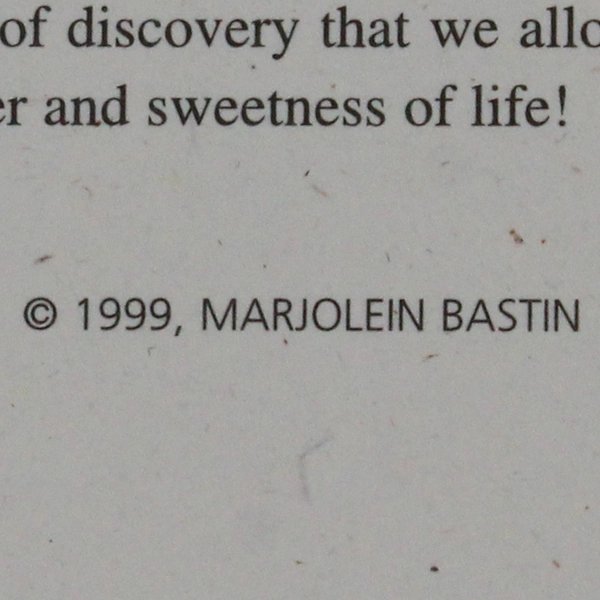 Vintage 1999 Hallmark Marjolein Bastin Thank You Card with Envelope