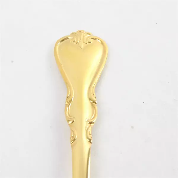 Set of 3 Cambridge Silver Jessica Stainless Gold Electroplate Oval Soup Spn New