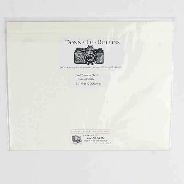 Donna Lee Rollins "Last Chance Gas" Gas Station Archival Giclée Photo Print 2010