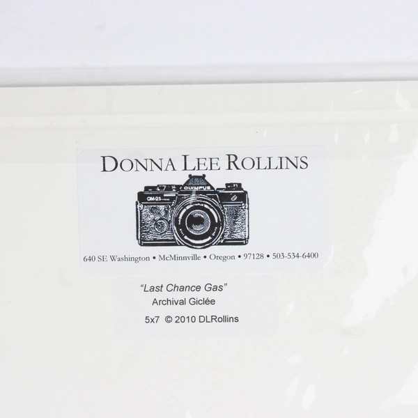 Donna Lee Rollins "Last Chance Gas" Gas Station Archival Giclée Photo Print 2010