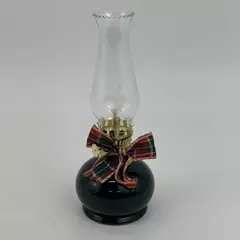 Vintage Mini Green Oil Lamp Made In Italy 