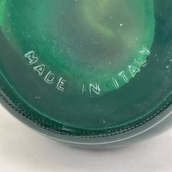 Vintage Mini Green Oil Lamp Made In Italy 