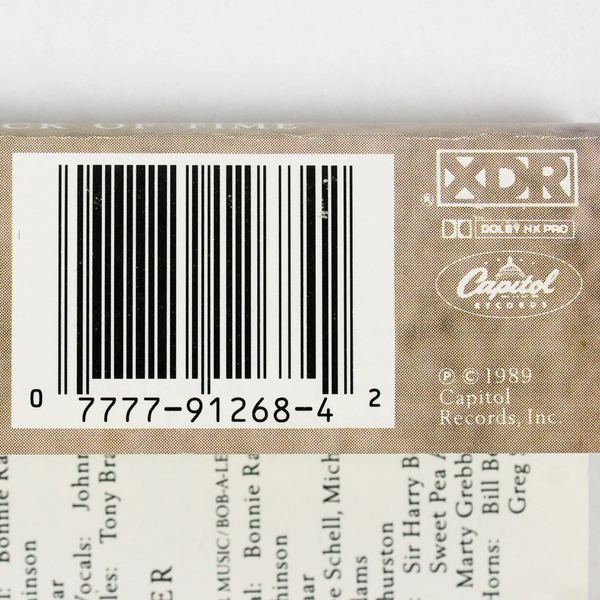 Bonnie Raitt Nick of Time Cassette Tape, C4-91268, 1989