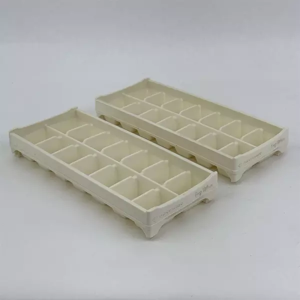  Vintage Set 2 Mid-century Modern Hotpoint Easy Release Ice Cube Trays Pair
