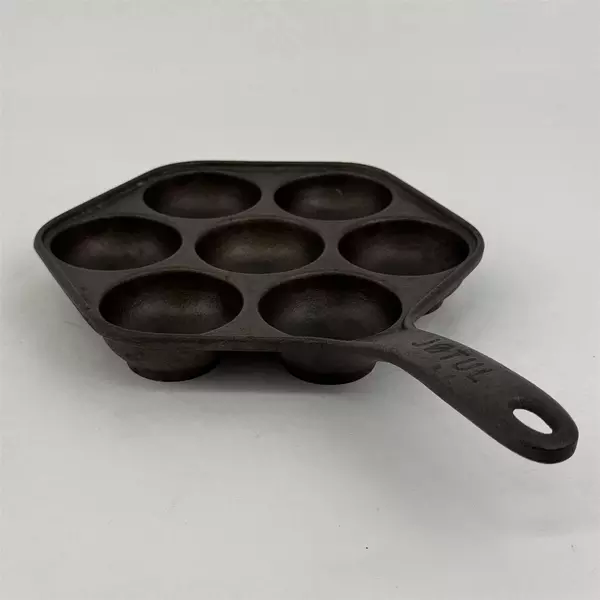 Vintage Norwegian Jotul Cast Iron Plett Pan Flat Pancake Pan (9.5") Norway