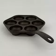 Vintage Norwegian Jotul Cast Iron Plett Pan Flat Pancake Pan (9.5") Norway