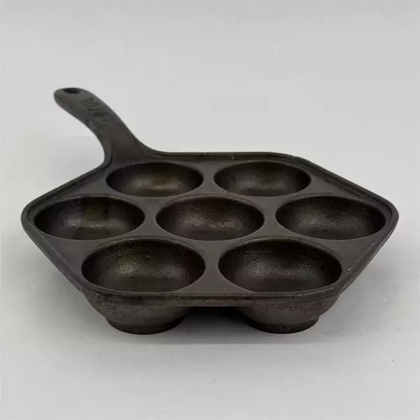 Vintage Norwegian Jotul Cast Iron Plett Pan Flat Pancake Pan (9.5") Norway