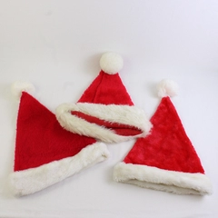 Lot of 3 Santa Hats Holiday Accessories Red White Fuzzy Arts & Crafts Décor