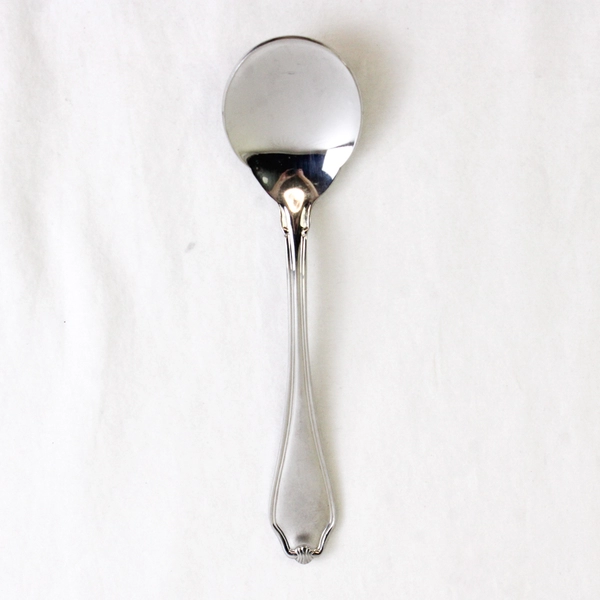 Wallace Silver Shellbrook Pattern Sugar Spoon 6 Inches Long 18/8 Stainless Good