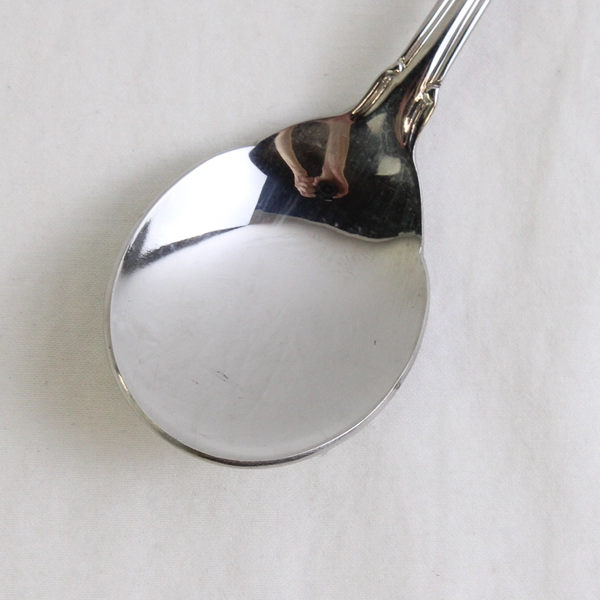 Wallace Silver Shellbrook Pattern Sugar Spoon 6 Inches Long 18/8 Stainless Good