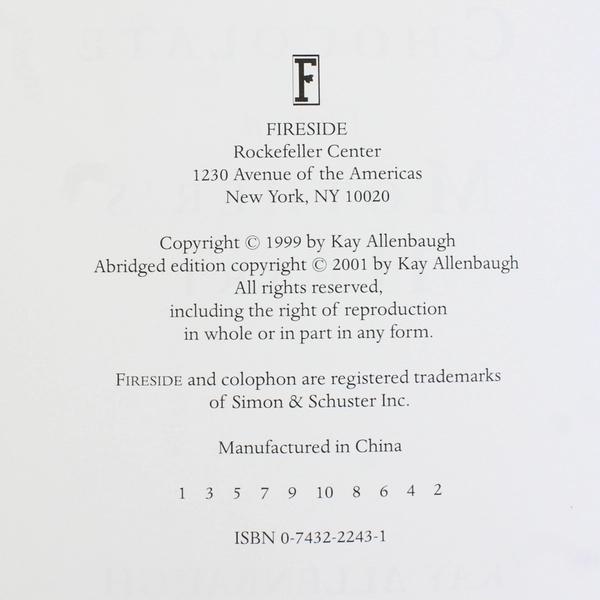 Chocolate for a Mother's Heart by Kay Allenbaugh Inspiring Stories 2001 HC