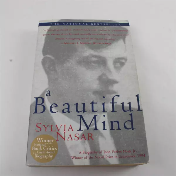 A Beautiful Mind by Sylvia Nasar Paperback Biography John Forbes Nash Jr. Good