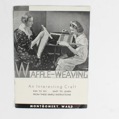 Vintage Waffle-Weaving Pamphlet Montgomery Ward 1940's-50's