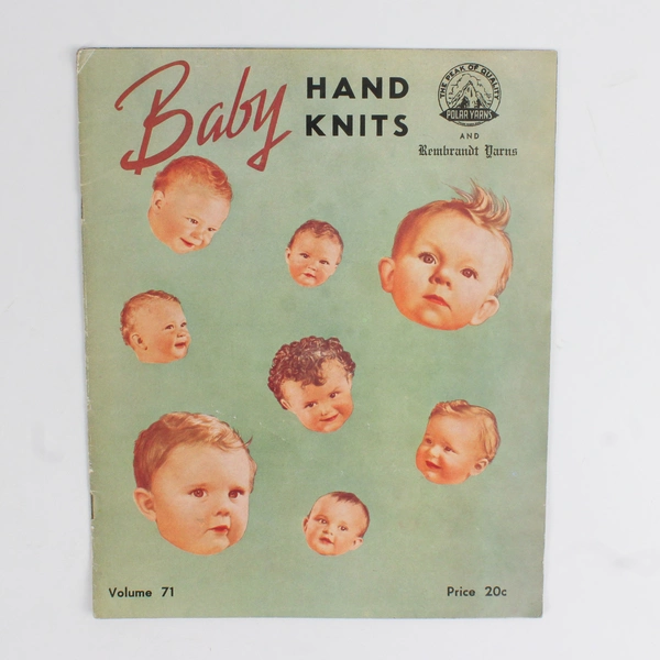 Vintage Baby Hand Knits Volume 71 1947 Wool Novelty Company Polar Yarns