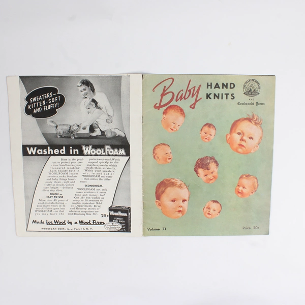 Vintage Baby Hand Knits Volume 71 1947 Wool Novelty Company Polar Yarns