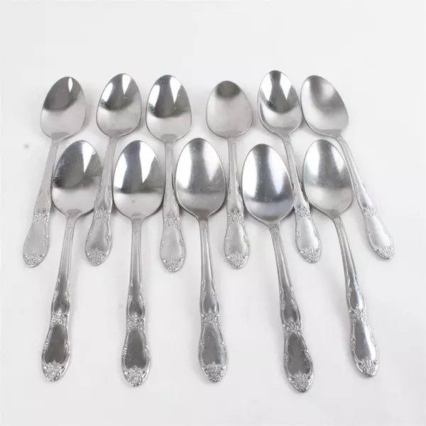 Set of 11 Oneida Fenway 6" Dessert Oval Soup Spoons Stainless