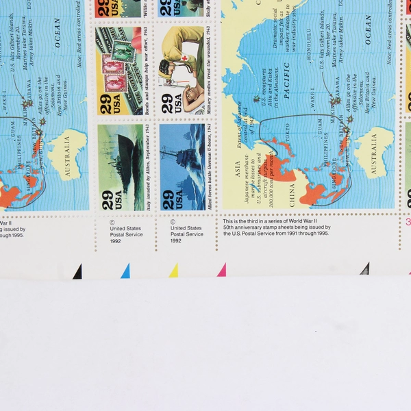 America Remembers The World At War: The Turning of the Tide 1943 Stamp Sheet MNH